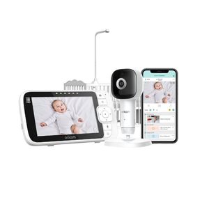 Oricom OBH650AI Skyview AI 5" Smart HD Baby Monitor with Cot Stand