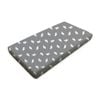 Babyhood Amani Bebe Organic Jersey Cotton Cradle Fitted Sheet - White Leaf