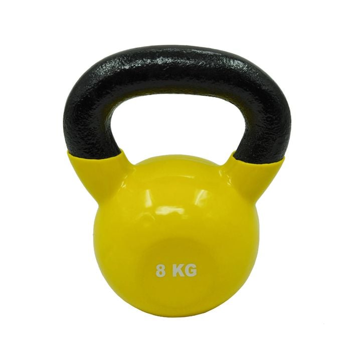 8kg Russian style Cast Iron Vinyl Kettlebell Weight