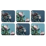 6PK Ashdene Hardboard/Cork Radiance Coaster Set Table Protector Mat