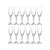 LAV Venue Glass Champagne Flutes - 220ml - Clear - Pack of 12