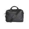 Ben Sherman Men's Leather Briefcase Satchel Messenger Bag - Black
