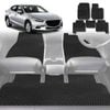 6D Diamond Car Floor Mats for Mazda 2 2014-Current-Full Set-Black-Outback GT