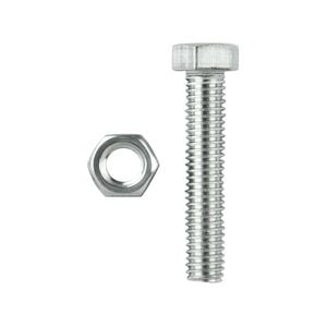 Pinnacle M6 x 40mm Stainless Steel Hex Head Bolts And Nuts - 6 Pack