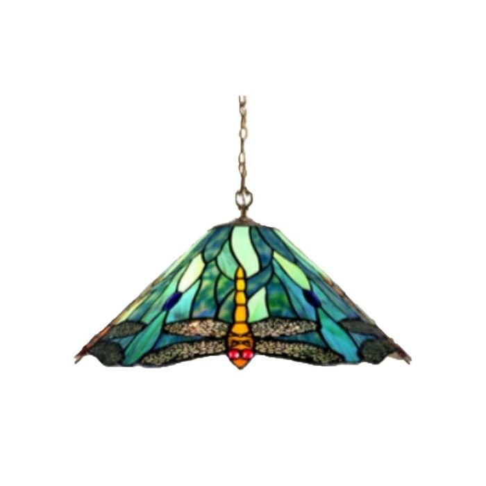 G&g Annika Blue Dragonfly Pendant Light