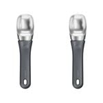 2PK Zyliss Ice Cream Scoop Plastic Handle Kitchenware 20cm - Grey
