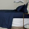 Bedding Co. Sheet Set 1200TC Egyptian Cotton Navy Blue Single