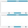 Nrl Car Number Plate Frame - Set Of Two - Cronulla Sharks - Front/back