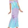 Under The Sea Purple And Blue Girls Mermaid Costume - 6-8