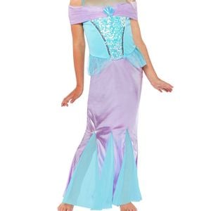 Under The Sea Purple And Blue Girls Mermaid Costume - 6-8