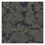Samar Navy Animal/Trees Wallpaper 10.05m x 53cm
