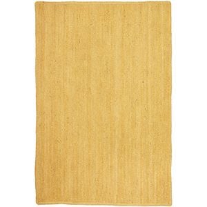 The Rug Connection Bryn Yellow Yellow 400x300cm - Extra Extra Large Hand Braided Jute Indoor Floor Rug