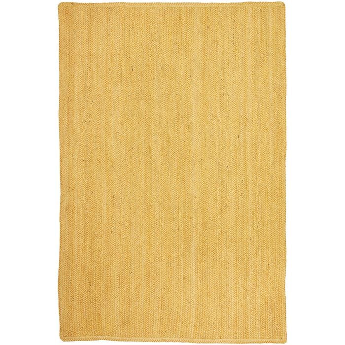 The Rug Connection Bryn Yellow Yellow 400x300cm - Extra Extra Large Hand Braided Jute Indoor Floor Rug