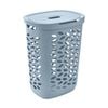 EzyStorage 62.5L Faded Denim Fleur Laundry Hamper With Lid
