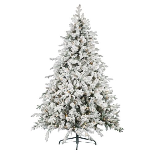 National Tree Company 2.3m Snowy Dorchester PreLit Christmas Tree with