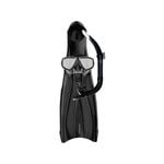 Mirage Adult Silicone Mask Snorkel & Fin Set Large Black