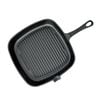 SOGA 23.5cm Square Ribbed Cast Iron Frying Pan