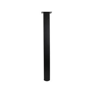 Adoored 60 x 710mm Black Metal Furniture Leg