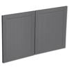 Kaboodle 1000mm Grey Fig Country Fridge Cabinet Doors - 2 Pack