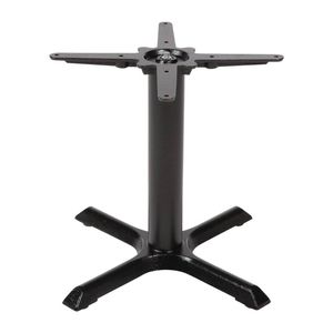 Bolero Cast Iron Coffee Height Table Base Black 480h X 395w X 395dmm