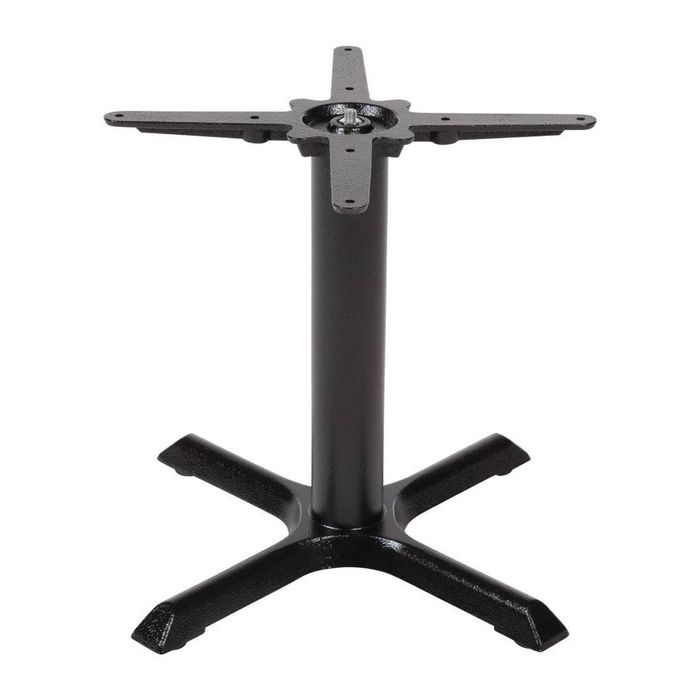 Bolero Cast Iron Coffee Height Table Base Black 480h X 395w X 395dmm