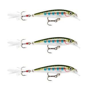 3x Rapala 4cm X Rap Jerkbait/Slashbait Hard Body Fishing Lures - Rainbow Trout