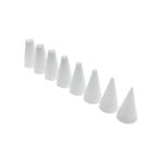 7pc Mondo Round Plastic Piping Tip Decorating Nozzle Set - White