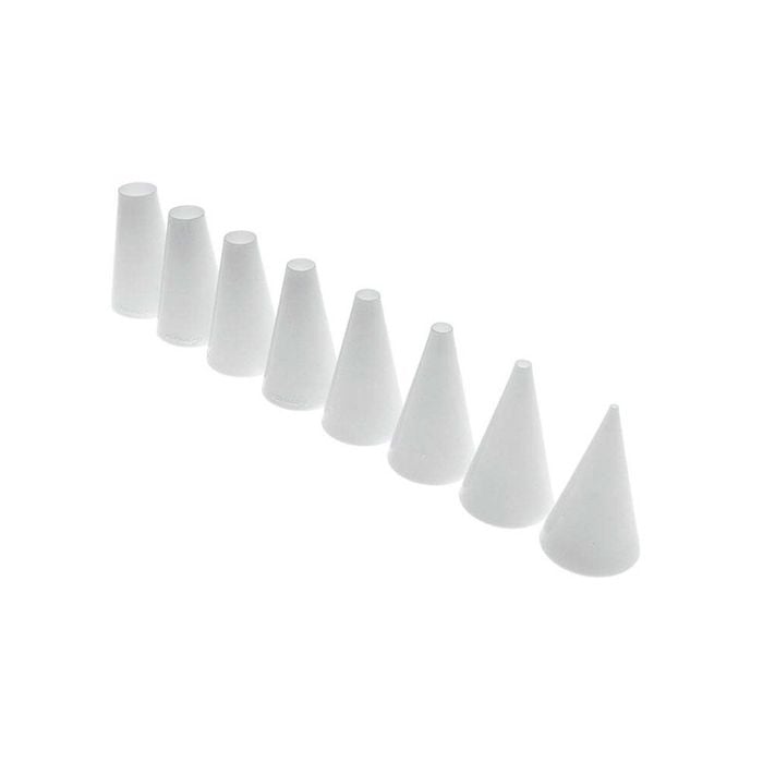 7pc Mondo Round Plastic Piping Tip Cake Icing Decorating/Pipe Nozzle Set White