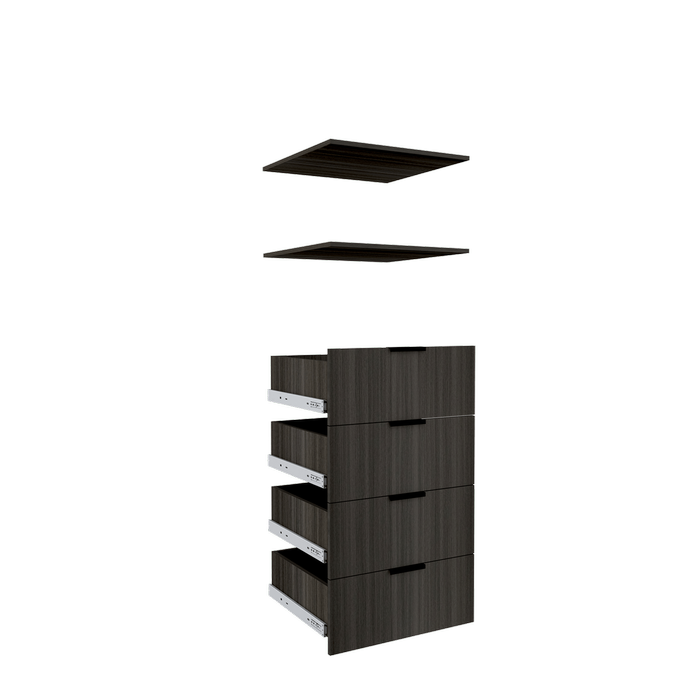 Lugna Storm 4 Drawer 2 Shelf Insert Kit - To Suit 600 x 580mm Cabinet shell