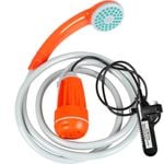 Wildtrak 12V Rechargeable Camp Shower Hose - Orange