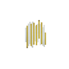 Elegant Collections Gold Luxe Panel Mirror