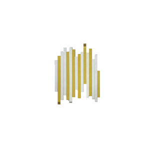 Elegant Collections Gold Luxe Panel Mirror