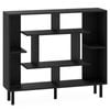 Costway Modern Bookshelf Wooden Bookcase Shelf Storage Organizer Black