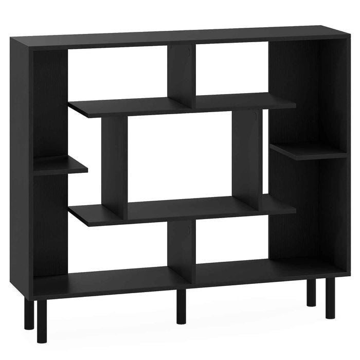 Costway Modern Bookshelf Wooden Bookcase Shelf Storage Organizer Black