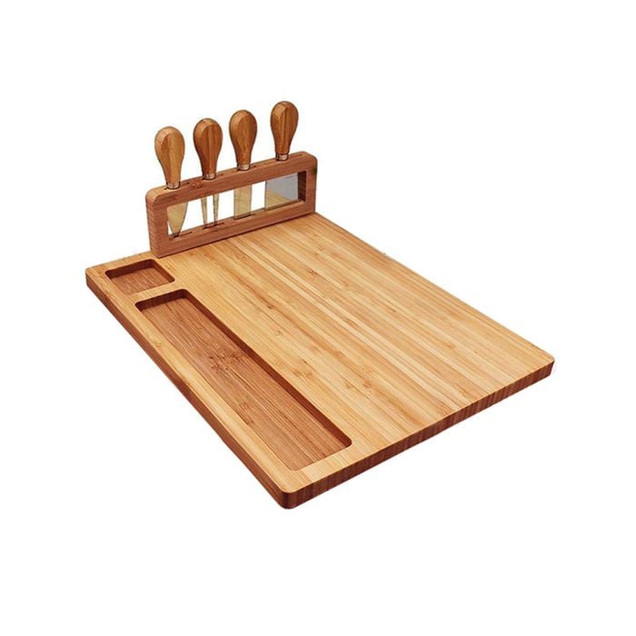 SOGA 36cm Brown Rectangle Wood Cheese Board