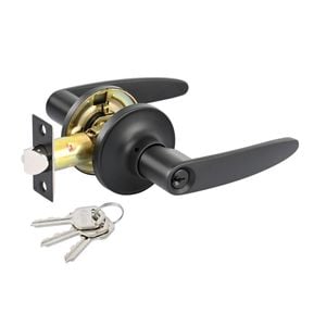Ikonic Black Matte Norr Entrance Lever Set
