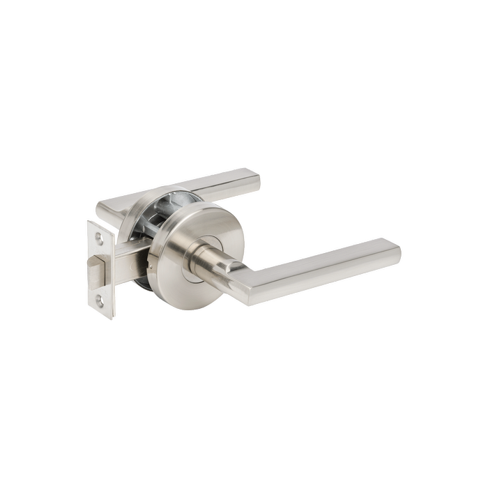 Zanda 165mm Brushed Nickel Aldo Passage Set