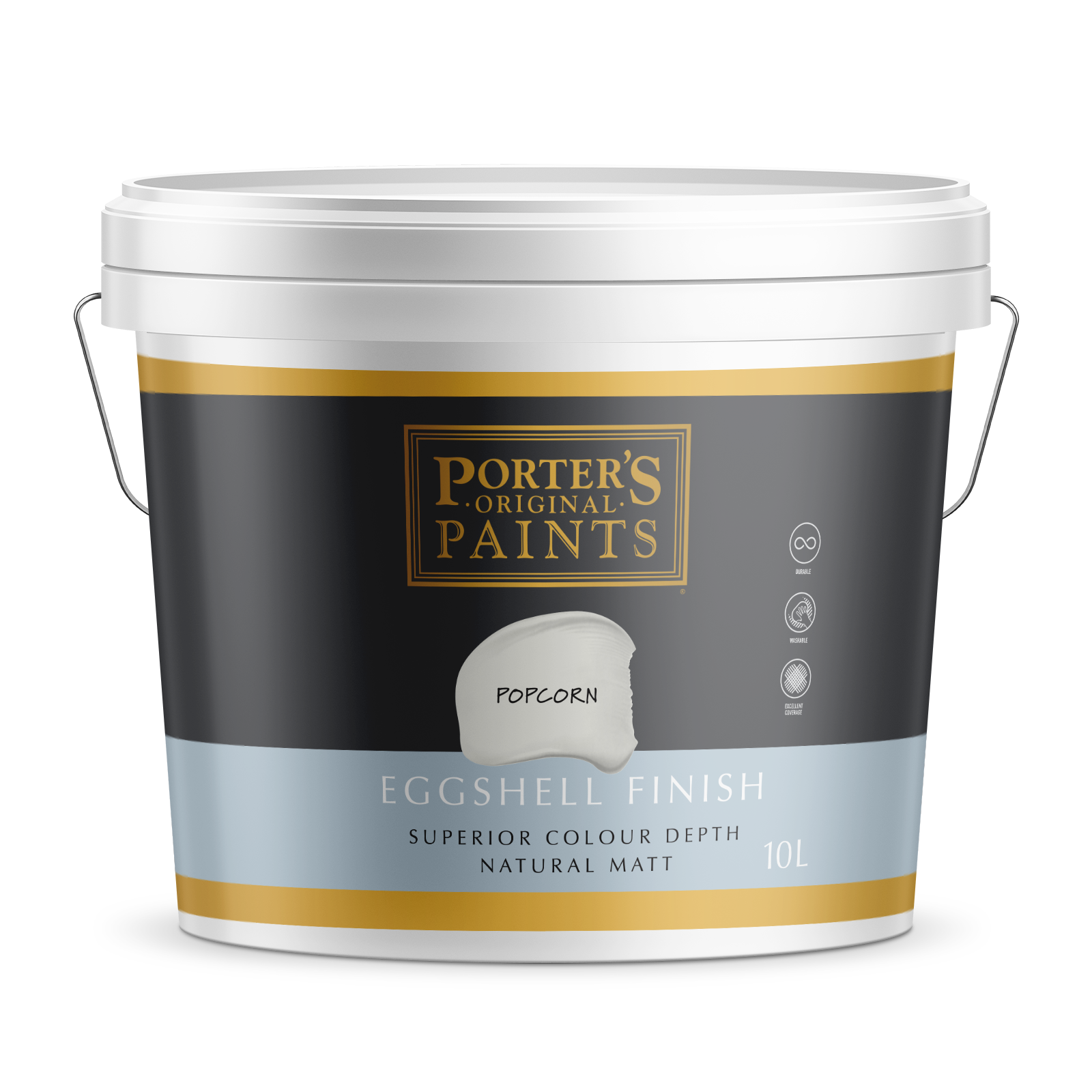 Porter's Paints 10L Popcorn Eggshell Finish product image