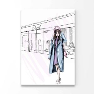 Girl Fashion Store Print 100% Australian Made 90 x 120cm (Acrylic)