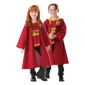 Rubies Harry Potter Quidditch Hooded Robe Dress Up Halloween Party Costume 9+