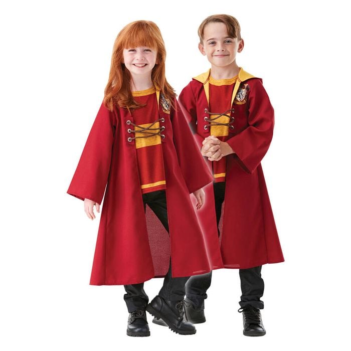 Rubies Harry Potter Quidditch Hooded Robe Dress Up Halloween Party Costume 9+