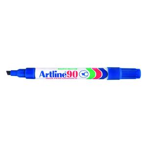 Artline Chisel Tip Permanent Marker 5mm (Pack of 12) (Blue)
