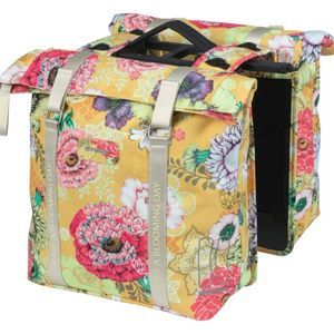 Basil Bloom Field Double Pannier Bag Mik 28-35L Yellow Yellow
