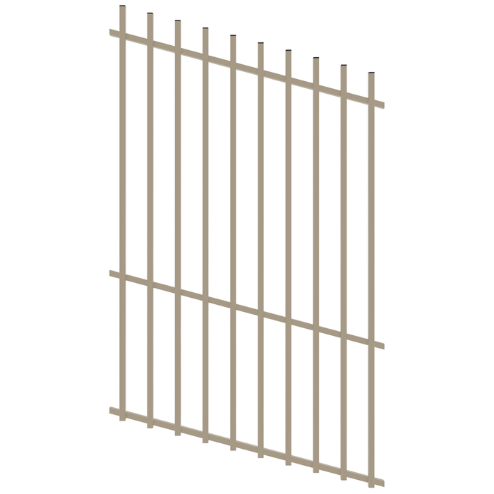 ProtectorAl 350 - 1200 x 1800mm Paperbark Raked Up to 15º Batten Pool Fence Panel
