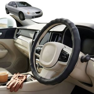 Australian Goose Steering Wheel Cover for Holden Commodore 1997 - 2006 (VT VX VY VZ) Circle Black