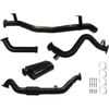Ignite Exhausts Turbo Back For Toyota Landcruiser 79 Series V8 S/cab 3" No Cat With Muffler Black Aluminised Steel