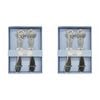 2x 2pc LVD Metal Mermaid Spreaders Cutlery Set - Silver