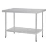 Vogue Prep Table Stainless Steel 1200mm Commercial Kitchen Bench Worktop