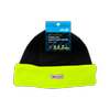 Stretto Black Men's Hi Vis Beanie With Fluro Trim