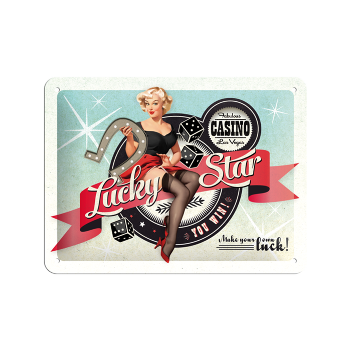 Nostalgic-Art Small Sign Lucky Star